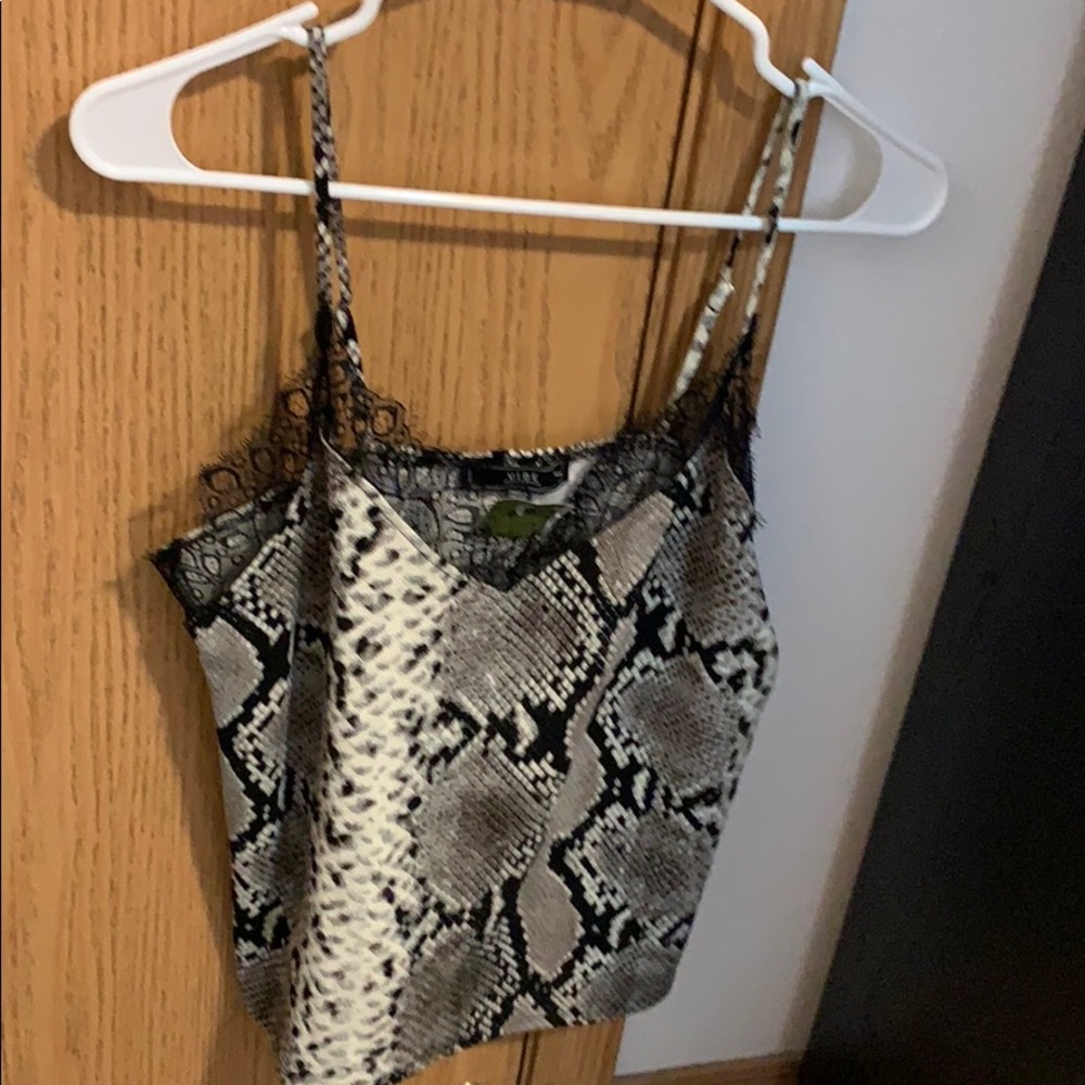 Snake skin tank top